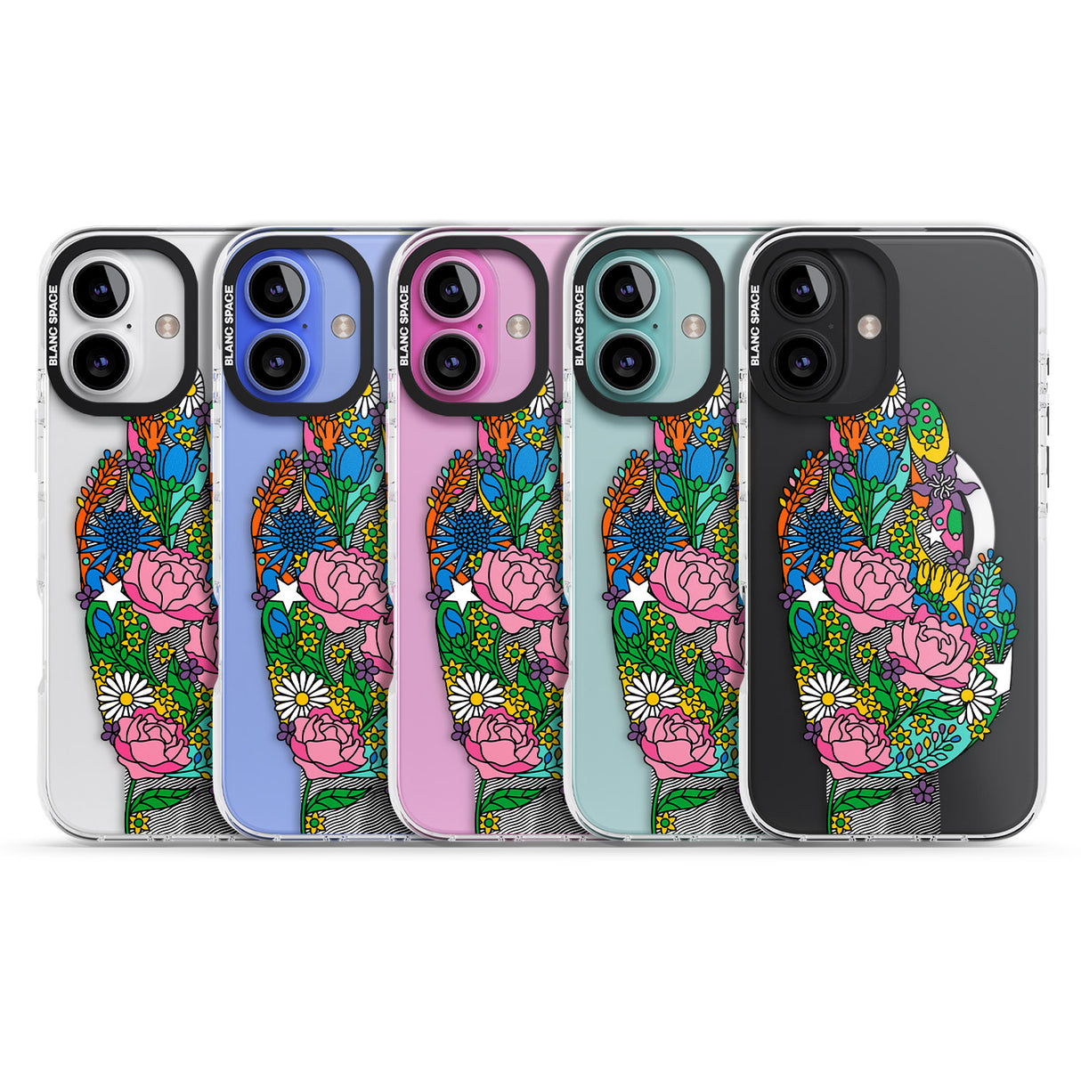 iPhone 16 Pro Max Garden Touch Black Impact Phone Case