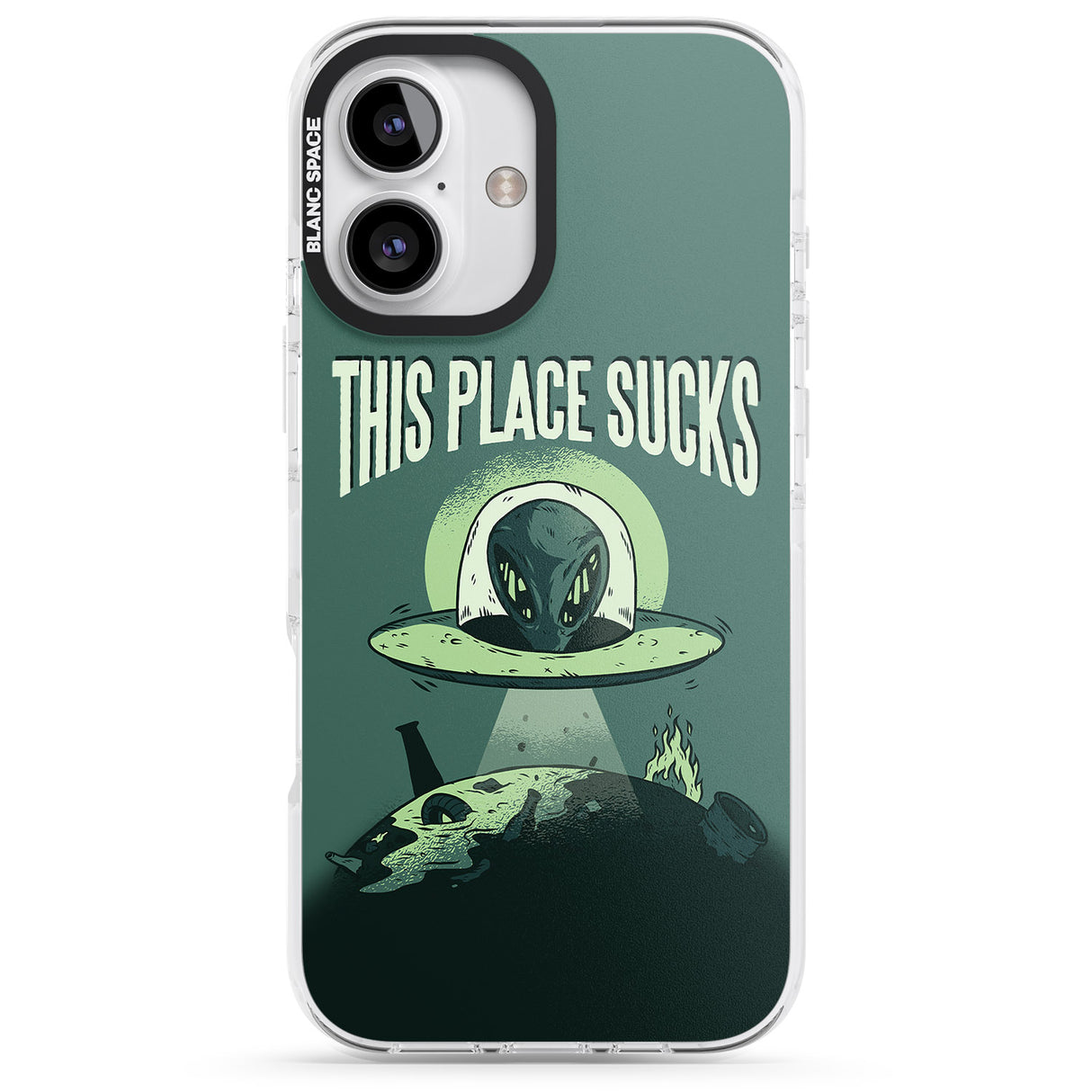 iPhone 16 Pro Max EARTH SUCKS Black Impact Phone Case