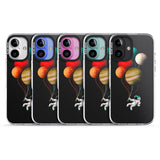 iPhone 16 Pro Max Astronaut Balloon Planets Black Impact Phone Case