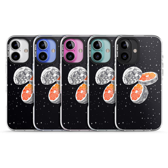 iPhone 16 Pro Max Blood Orange Moon Black Impact Phone Case