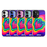 iPhone 16 Pro Max Strawberry Rainbow Black Impact Phone Case