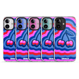 iPhone 16 Pro Max Cherry Rainbow Black Impact Phone Case