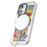 iPhone 16 Pro Max Retro Sticker Mix Black Impact Phone Case