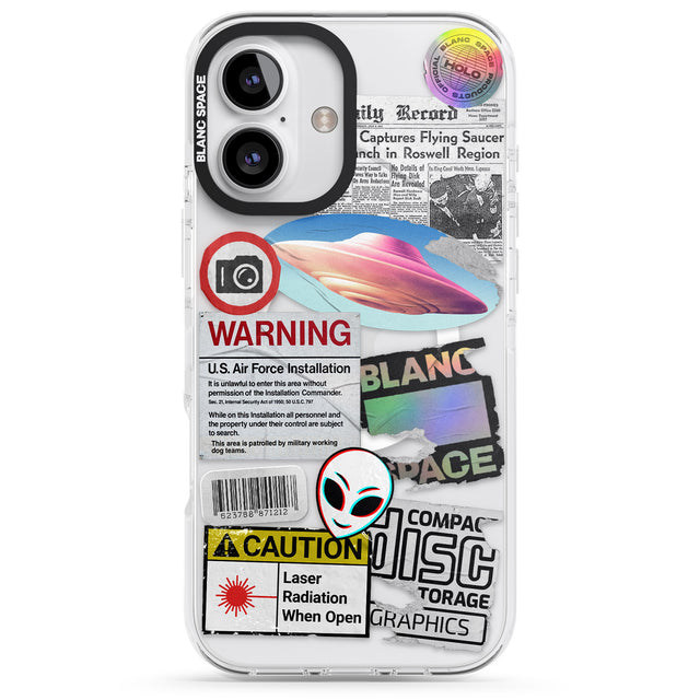 iPhone 16 Pro Max Cosmic Encounters Black Impact Phone Case