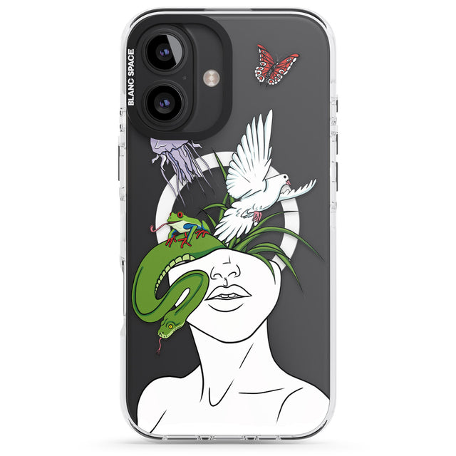 iPhone 16 Pro Max Wild Thoughts Black Impact Phone Case