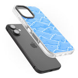 iPhone 16 Pro Max Waves Pattern Black Impact Phone Case