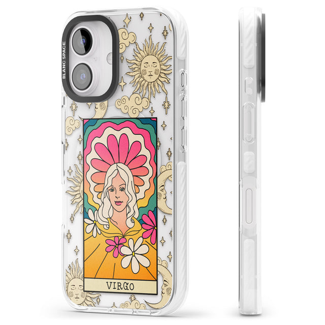 iPhone 16 Pro Max Celestial Zodiac - Virgo Black Impact Phone Case + Magsafe