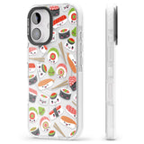 iPhone 16 Pro Max Kawaii Sushi Mix Black Impact Phone Case