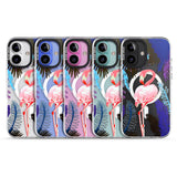 iPhone 16 Pro Max Tropical Flamingo Black Impact Phone Case