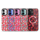 iPhone 16 Pro Max Lips Pattern Black Impact Phone Case