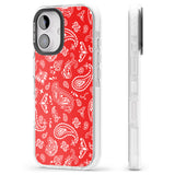 iPhone 16 Pro Max Red Bandana Black Impact Phone Case