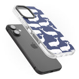 iPhone 16 Pro Max Cute Whales Black Impact Phone Case