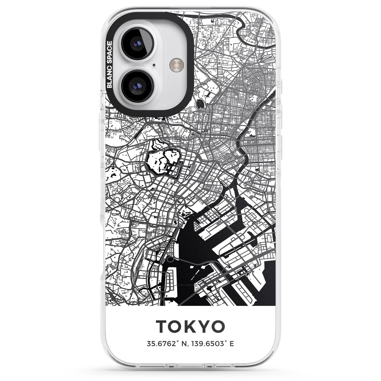 iPhone 16 Pro Max Map of Tokyo, Japan Black Impact Phone Case