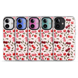 iPhone 16 Pro Max Fruity & Fun Patterns Cherries Black Impact Phone Case