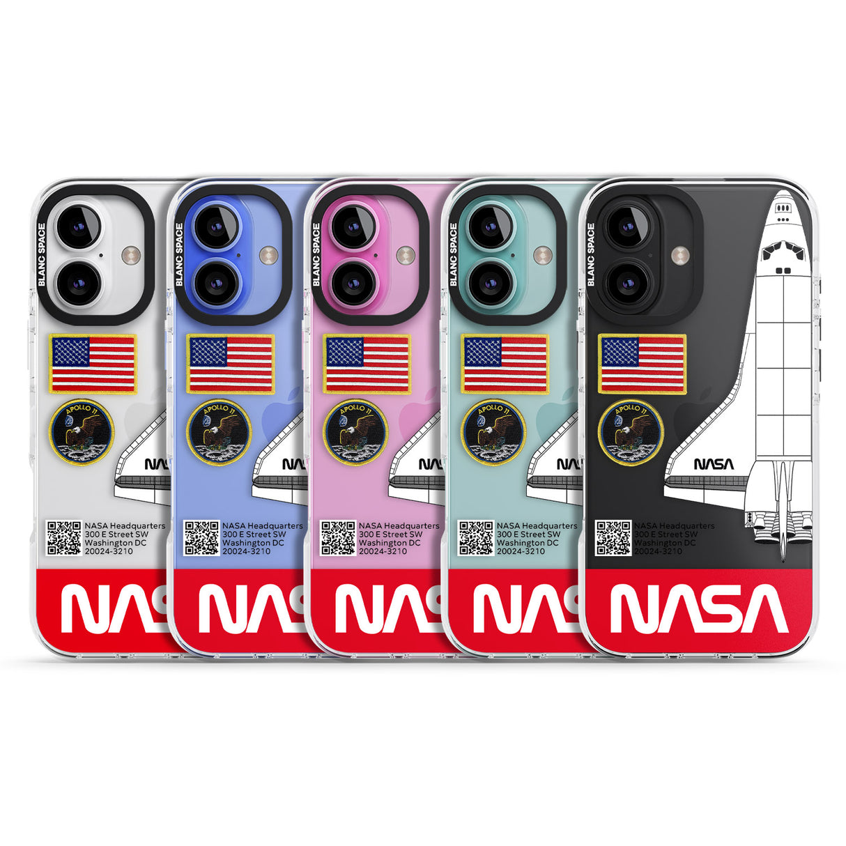 iPhone 16 Pro Max NASA Apollo 11 Black Impact Phone Case