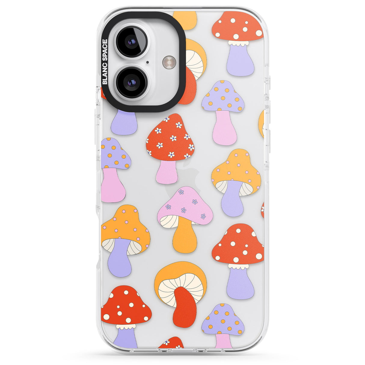 iPhone 16 Pro Max Happy Shrooms Black Impact Phone Case