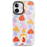 iPhone 16 Pro Max Happy Shrooms Black Impact Phone Case