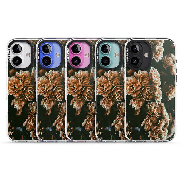 iPhone 16 Pro Max White Peonies - Real Floral Photographs Black Impact Phone Case