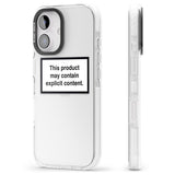 iPhone 16 Pro Max Contains Explicit Content Black Impact Phone Case