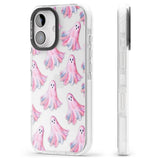 Pink Ghosts Impact Phone Case for iPhone 16, iPhone 16 Plus