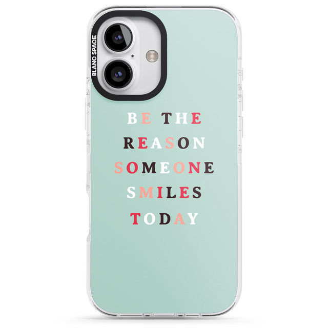 iPhone 16 Pro Max Be the reason someone smiles Black Impact Phone Case