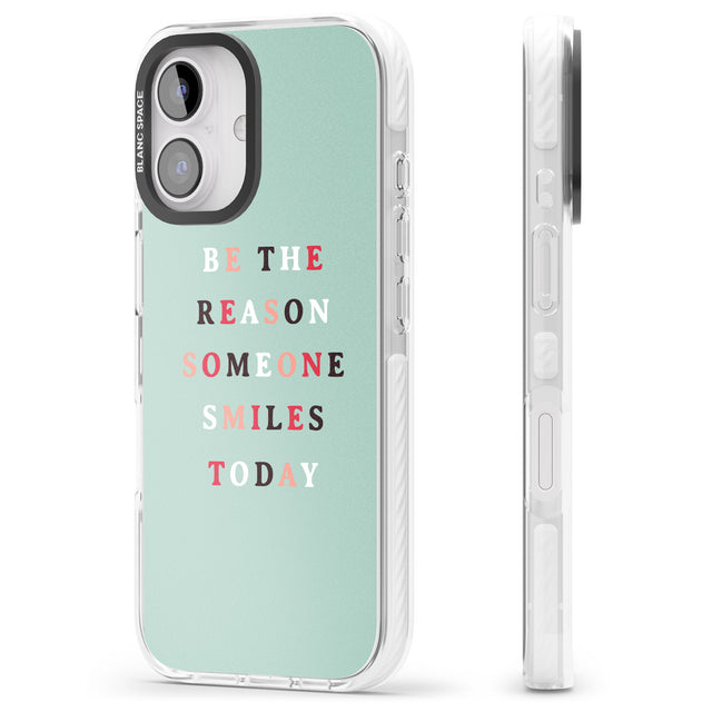 iPhone 16 Pro Max Be the reason someone smiles Black Impact Phone Case