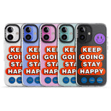 iPhone 16 Keep Going Stay Happy Clear Impact Phone Case