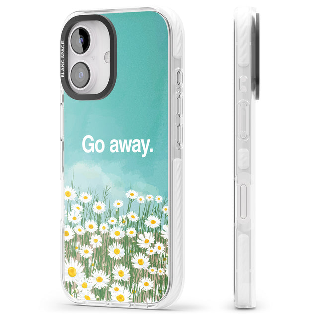 iPhone 16 Pro Max Go away Black Impact Phone Case