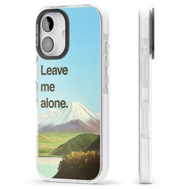 iPhone 16 Pro Max Leave me alone Black Impact Phone Case