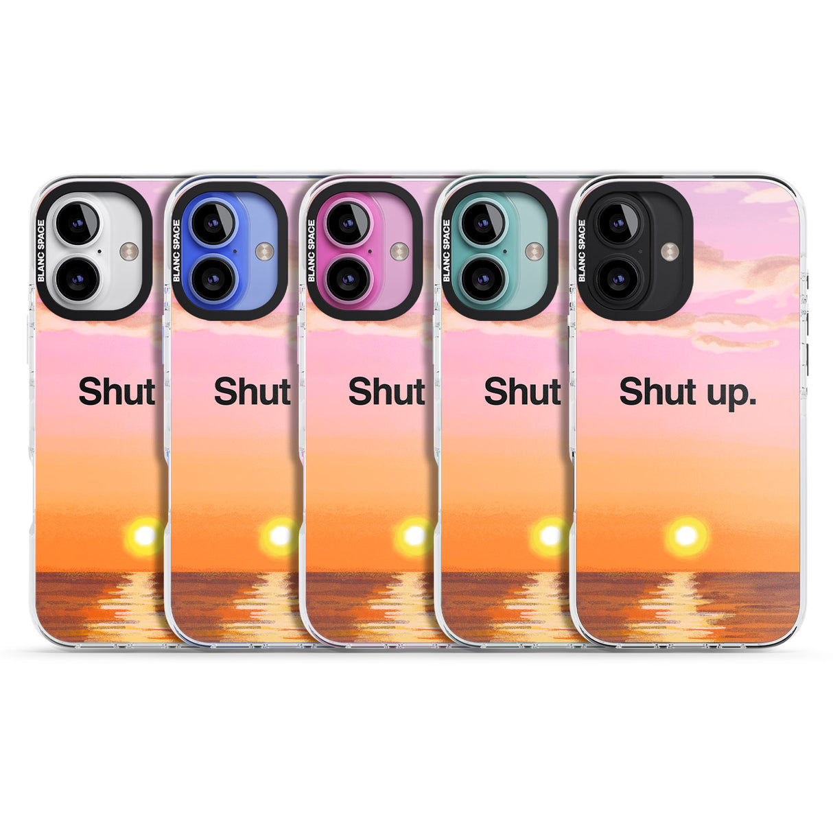 iPhone 16 Pro Max Shut up Black Impact Phone Case