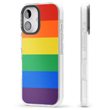 iPhone 16 Pro Max Rainbow Stripes Black Impact Phone Case