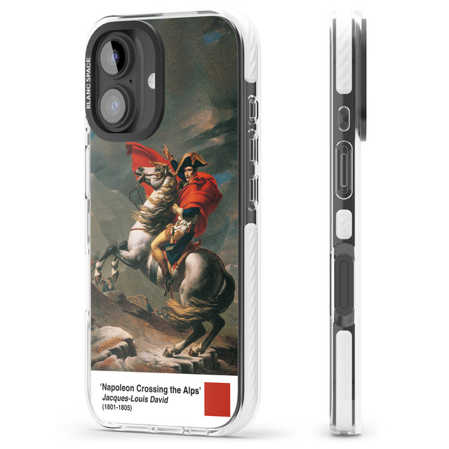 iPhone 16 Pro Max Napoleon Crossing the Alps Black Impact Phone Case