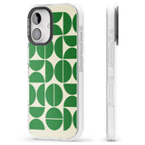 iPhone 16 Pro Max Retro Green Circles Black Impact Phone Case