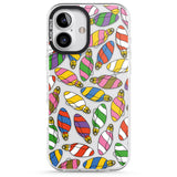 iPhone 16 Pro Max Colourful Holiday Ornaments Black Impact Phone Case