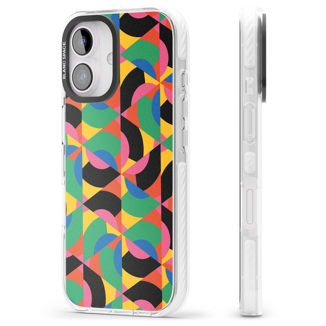 iPhone 16 Pro Max Abstract Carnival Black Impact Phone Case