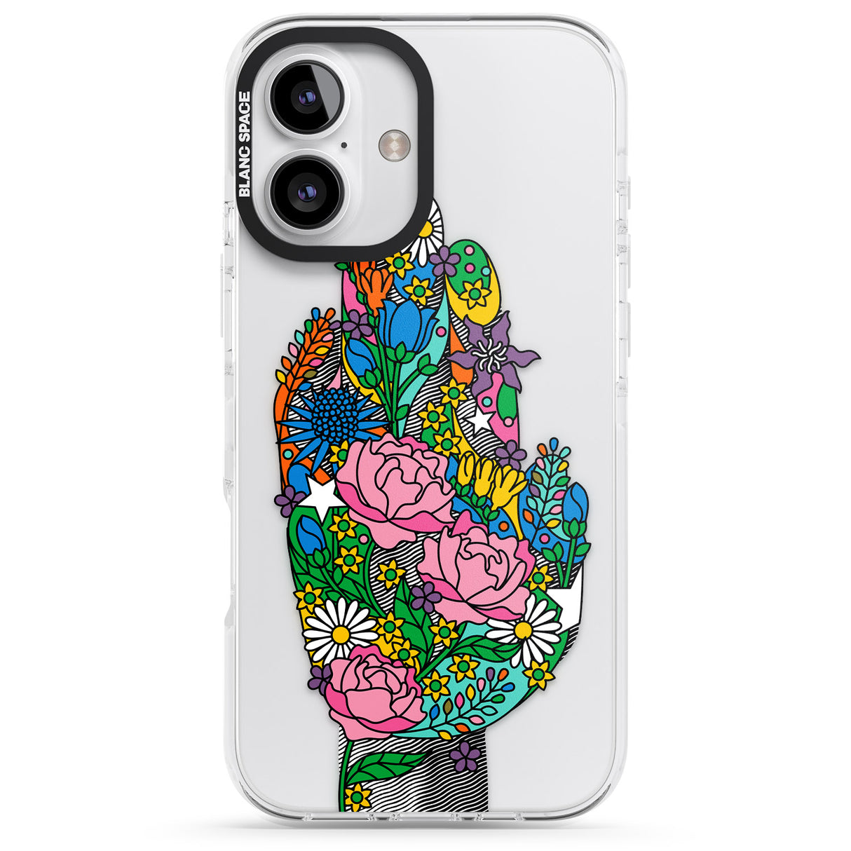 iPhone 16 Pro Max Garden Touch Black Impact Phone Case