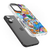 iPhone 16 Pro Max Tropical Vibes Collage Black Impact Phone Case