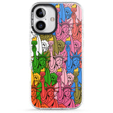 iPhone 16 Pro Max Multicolour Liberty Pattern Black Impact Phone Case