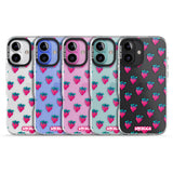 iPhone 16 Pro Max Strawberry Patch Black Impact Phone Case