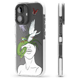 iPhone 16 Pro Max Wild Thoughts Black Impact Phone Case