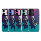 iPhone 16 Pro Max Cats In Space Black Impact Phone Case