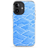 iPhone 16 Pro Max Waves Pattern Black Impact Phone Case