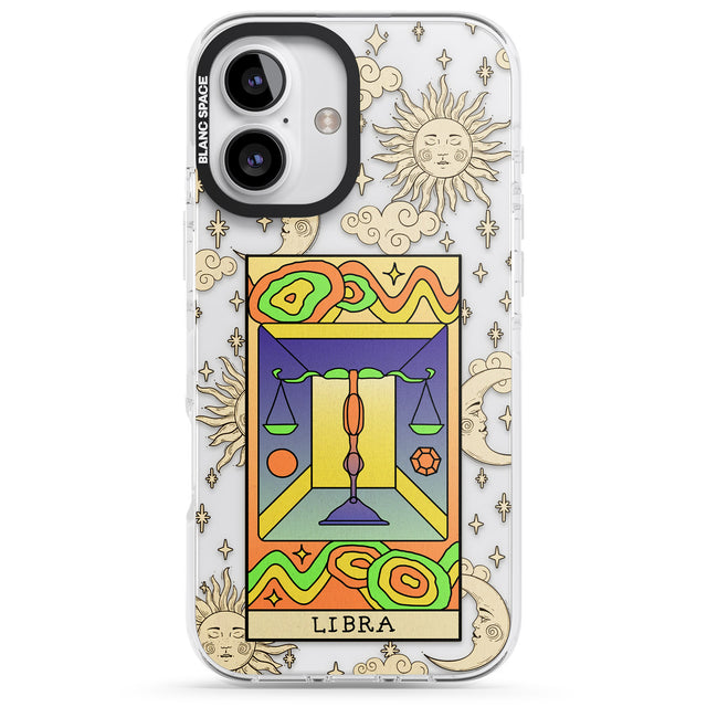 iPhone 16 Pro Max Celestial Zodiac - Libra Clear Impact Phone Case + Magsafe