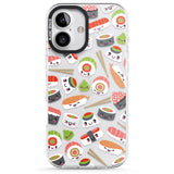 iPhone 16 Pro Max Kawaii Sushi Mix Black Impact Phone Case