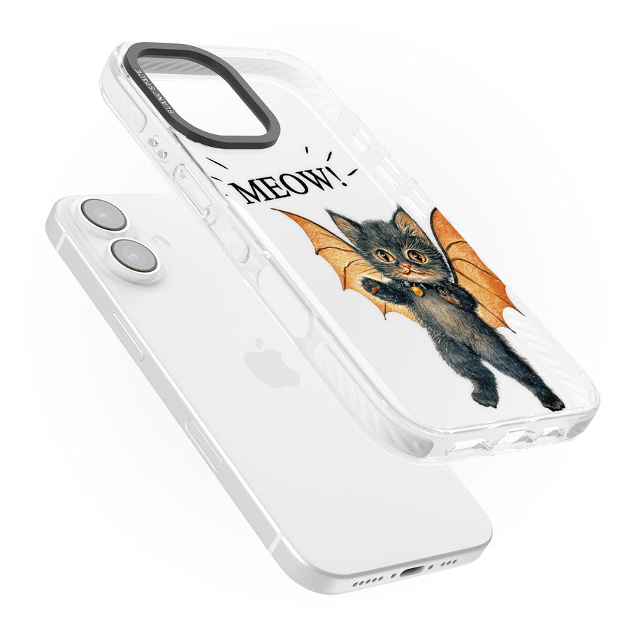 MEOW! Impact Phone Case for iPhone 16, iPhone 16 Plus