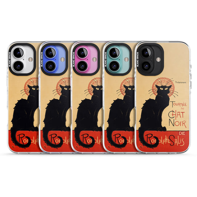 iPhone 16 Pro Max Tournee du Chat Noir Poster Black Impact Phone Case