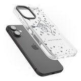 iPhone 16 Pro Max Sagittarius Emblem - Transparent Design Black Impact Phone Case