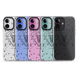 iPhone 16 Pro Max Taurus Emblem - Transparent Design Black Impact Phone Case