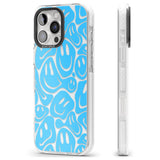 iPhone 16 Pro Max Blue Acid Faces Black Impact Phone Case