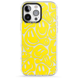 iPhone 16 Pro Max Yellow Acid Faces Black Impact Phone Case